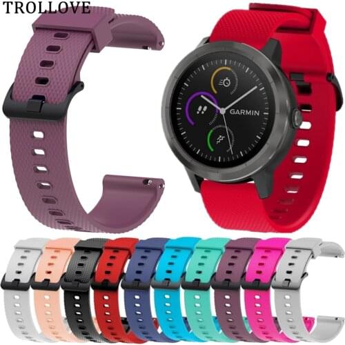 Colorful Soft Silicone Replacement Strap for Garmin Vivoactive3 Vivomove HR Smart Wristband for Garmin vivoactive 3 Watch Band
