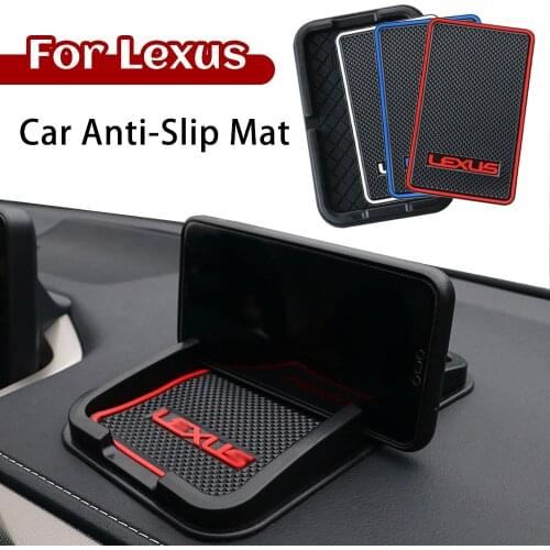 For Lexus GX LX NX RX UX Rubber Anti Slip Pad Mobile Phone Car Anti-Slip Mat Telephone Stand Interior Accessories