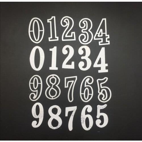 1 Set 0-9 Numbers Metal Cutting Dies Stencils DIY Embossing Scrapbooking Decorative Paper Card Craft Number Digital 5x3cm