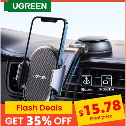 UGREEN Car Phone Holder Stand Gravity Dashboard Phone Holder Universial Mobile Phone Support For iPhone 12 Xiaomi Samsung Huawei