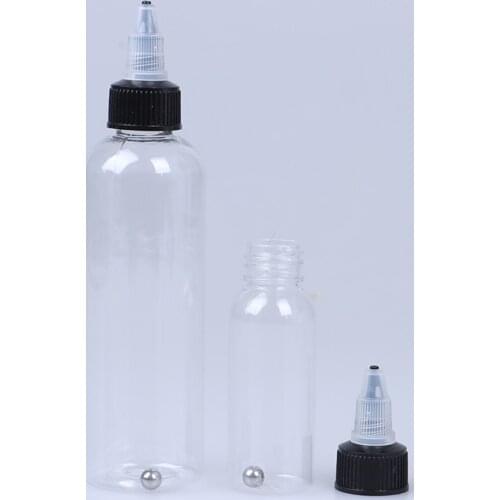 1pcs 30/60/120ml Empty Clear Tattoo Airbrush Pigment Bottles Recyclable Container Bottle