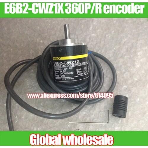 1pcs E6B2-CWZ1X 360P/R encoder for Omron / 360 line of optical rotary encoder / incremental small motors encoder