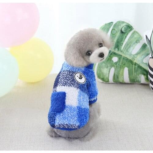 1Pc Pet Dogs Jacket Clothes Fashionable Warm Cashmere Tops Autumn Winter Pet Dogs Cute Practical Fashional Clothing Cold Weather