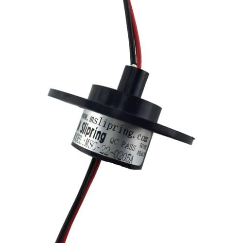 Slip Ring 2 Channel 5A Diameter 22mm Lighting Light Box Conductive Ring Wind Power Generation Rotary Connector