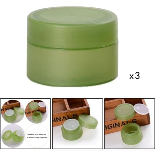 3 Packs 50ml Plastic Makeup Cosmetic Lotion Cream Sample Jar Containers for