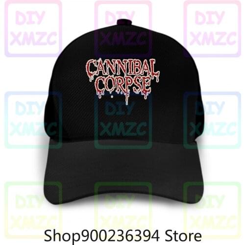 Cannibal Corpse Logo Baseball Cap Black New Hats Rock Hats Rock Band Hats
