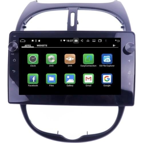 For Peugeot 206 2000-2016 IPS128G Android 10 Car DVD Multimedia Player Radio Carplay GPS Navigation Audio Video