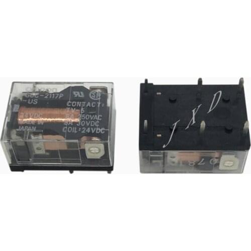 HOT NEW 24V relay G6C-2117P-US G6C 2117P US G6C2117PUS Power relay 24VDC DC24V 24V 8A 6PIN