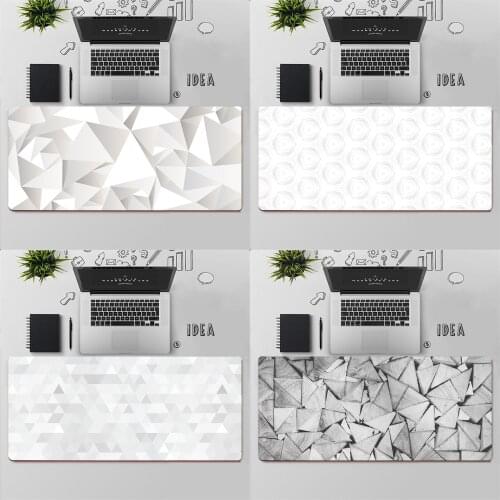 Gaming Mouse Pad Large Mouse Pad PC Gamer Computer Mouse Mat Big Mousepad Keyboard Desk Mat XXL Carpet White Design Mause Pad