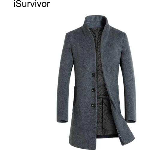 Мужские длинные тренчи iSurvivor China At AliExpress