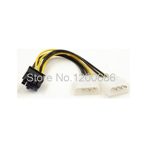 Dual 4P to 8P graphics card power cable double 4PIN to 8PIN graphics card power supply cable
