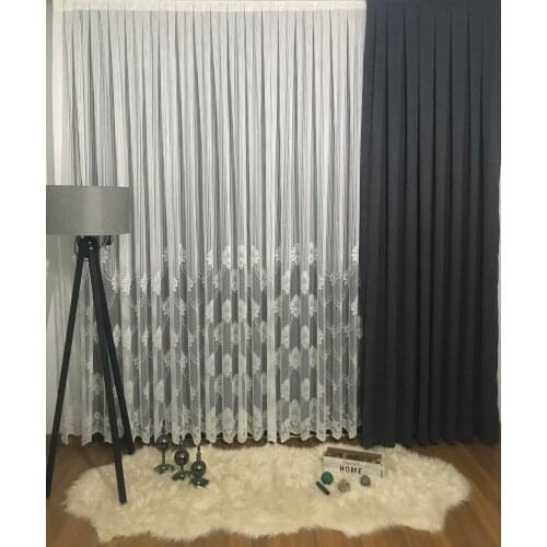 Küpeli Tül Perde 1/2 Pile 100 x 180 cm
