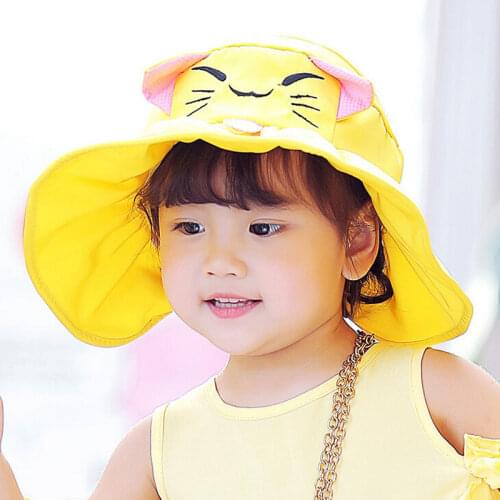 Baby Girls Summer Straw Caps Boy Empty Top Hat Korean Casual Shade Sunscreen Beach Sun Hat Baby Boys Kids Raffia Sunscreen Visor