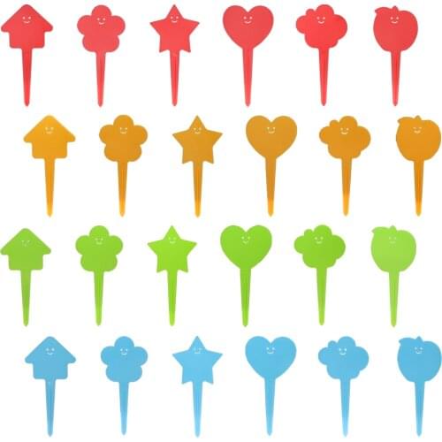 Cute Design Plastic Plant Labels Reusable Waterproof Nursery Flower Bonsai Pot Markers Stakes Garden Greenhouse Decoration Tags