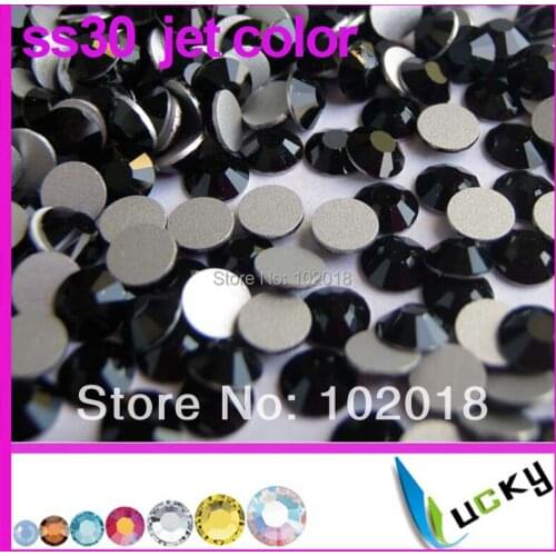 New 2014 Spring! Free Shipping ss20 1440pcs/bag Jet Color Flatback non hotfix rhinestone nailart strass crystal beads For DIY