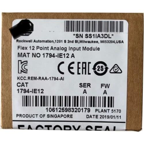 New Original 1794-IE12 PLC FLEX Analog Input Module 12 Single-Ended Inputs