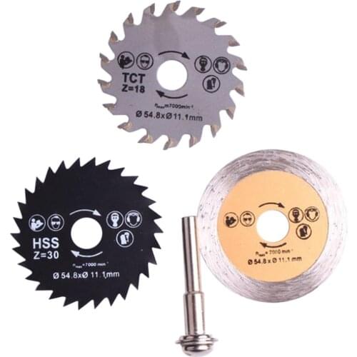 New Type Outer Diameter 54.8 High-Quality High-Speed Steel Saw Blade Mini Circular Saw Blade Wood Cutting Blade Combination Set