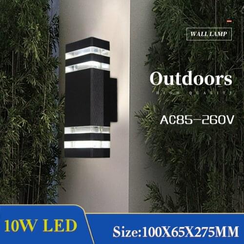 Outdoor Lighting 10W LED Wall Light Blacony Yard Porch Garden Lights Outdoor Wall Lamp Waterproof IP65 Exterior Buitenlamp