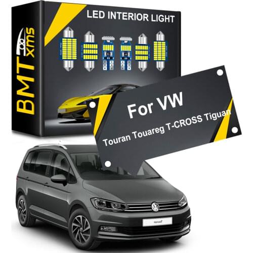 Seker Canbus For Volkswagen VW Touran 1T1 1T2 1T3 5T1 Touareg 7L 7P T-CROSS Tiguan Transporter Cars Interior LED Lamps Bulbs