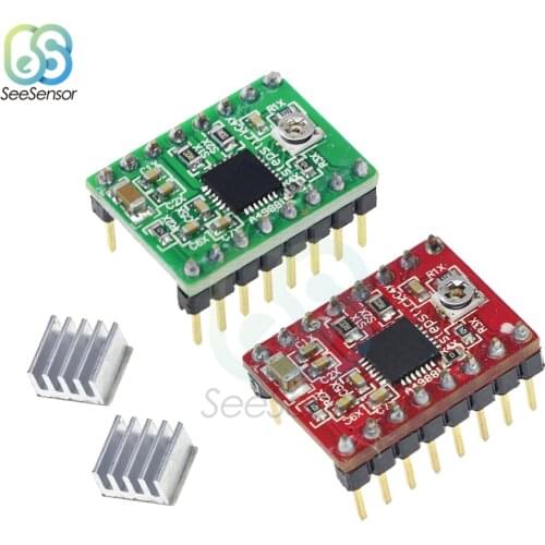 3D Printer Parts Reprap Stepper Driver A4988 Stepper Motor Driver Module with Heatsink