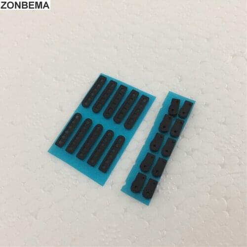 ZONBEMA 10pcs/lot Original New dock Anti Dust-Proof Grill Mesh Net With Rubber Gasket Adhesive Glue For iPhone 6 4.7"