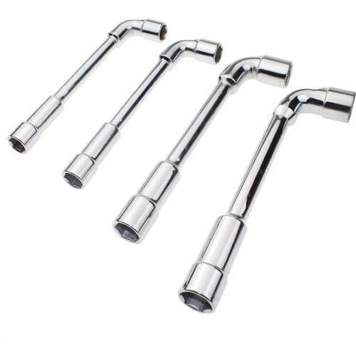 1Piece Double End Tubular Angled Socket Wrench 13/14/17/19mm L-shaped CR-V Hex Socket Wrench Hand Tool