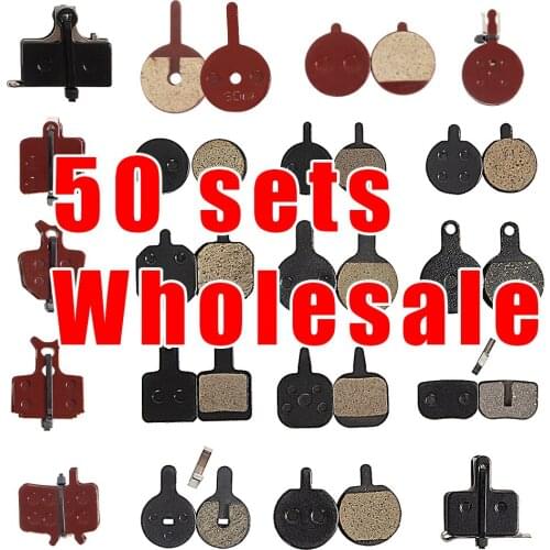 50 sets Ceramics metallic HIMO Z16 Z14 Z20 BB5 M446 M355 M395 Road Mountain bicycle bike cycling disc brake pads Copper Fiber
