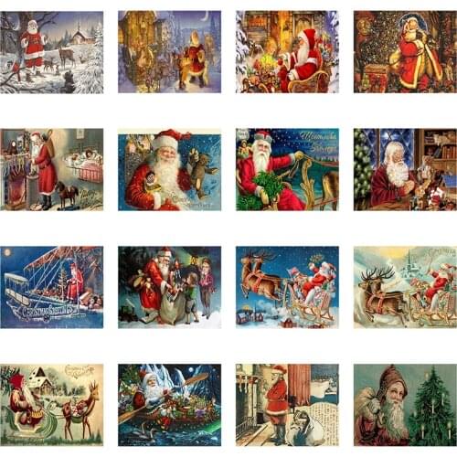 5D DIY Diamond embroidery Cross stitch Christmas Full Square Diamond mosaic Santa Claus Full Round Diamond painting new Year
