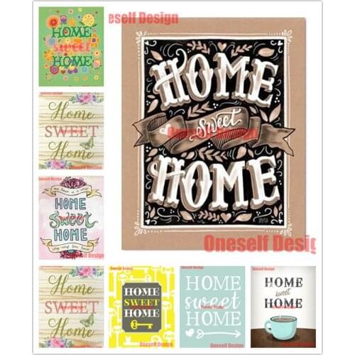 2020 new 5d diamond painting home sweet home 5d diamond embroidery sale panda 5d diamond art kit decoration home wall sticker