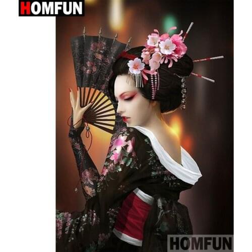 HOMFUN Full Square/Round Drill 5D DIY Diamond Painting "beauty" Embroidery Cross Stitch 5D Home A08357