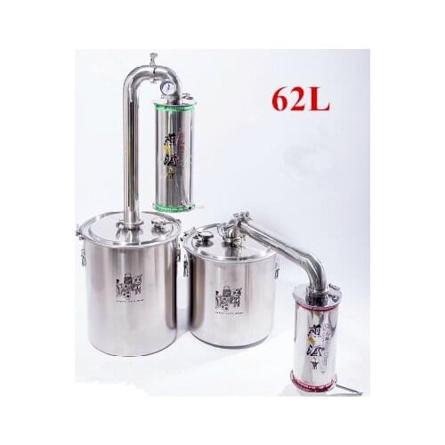 Free Shipping 62L Distiller Household Wine Limbeck Distilled 304 Stainless Steel Large Capacity Vodka Maker Brew Alcohol Whisky
