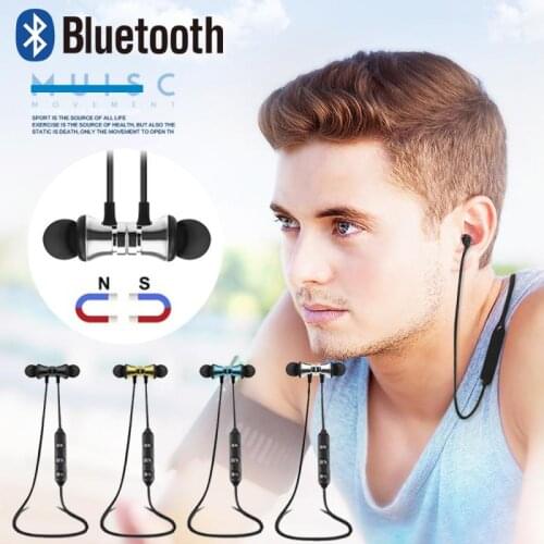 Bluetooth-compatible Earphone Wireless Headset Stereo Headphones Sports Magnetic Earphones For Xiaomi 7 8 9 Redmi Note 7 8 K30
