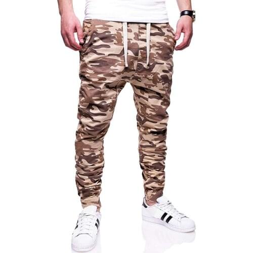 High Quality Classic European Size Mens Trousers Mens Camouflage Casual Trousers Outdoor Sports Equipment Suitable for Camping