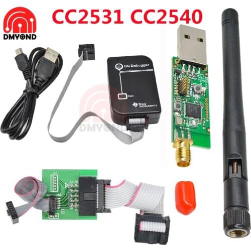 CC2540 CC2531 Zigbee Emulator CC-Debugger USB Programmer Sniffer with Antenna Bluetooth Module Connector Downloader Cable