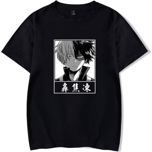 My Hero Academia T shirt Women Men Summer Short Sleeve Fashion T-shirts Todoroki Shoto Anime Casual Streetwear Tops