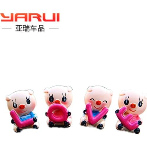 LOVE pig creative vehicle adornment dolls car accessories decorations Korean cartoon cars