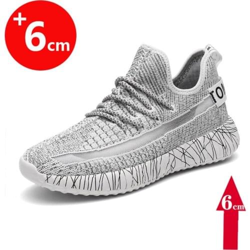 Summer Sneakers Men Elevator Shoes Height Increase Shoes Man Insole 6CM Daily Life Sport Man Shoes Heightening Shoes