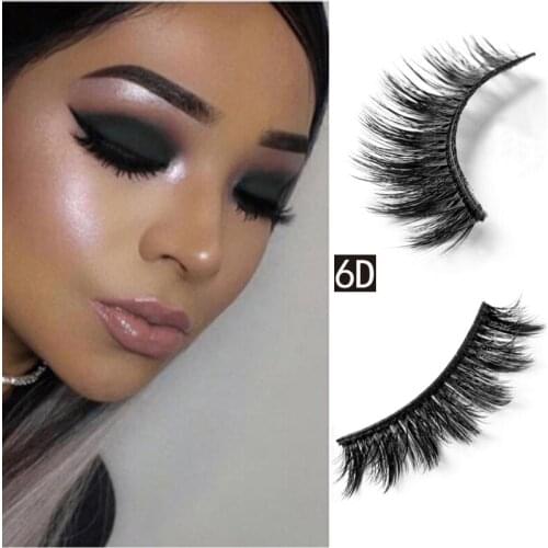 12 Styles 6D Winged Lashes Thick Fake Eyelashes 100% Handmade False Eyelash Makeup Beauty Natural lashes Black False