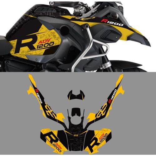 Motorcycle Full Decals Kit Case for BMW R1200GS Adventure ADV 2014-2018 Anti-flower stickers Plate shell anti-flower stickers