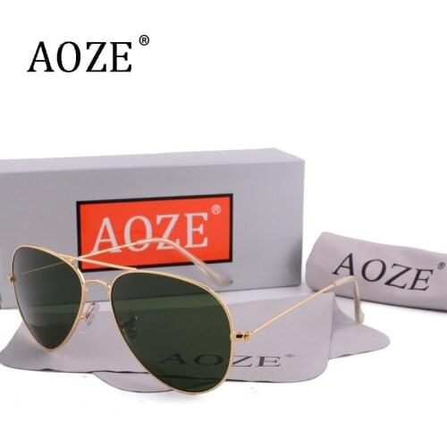 2020 luxury high quality Fashion Brand design men women driving glass lens sunglasses 58mm 3025 Mirror oculos Gafas G15