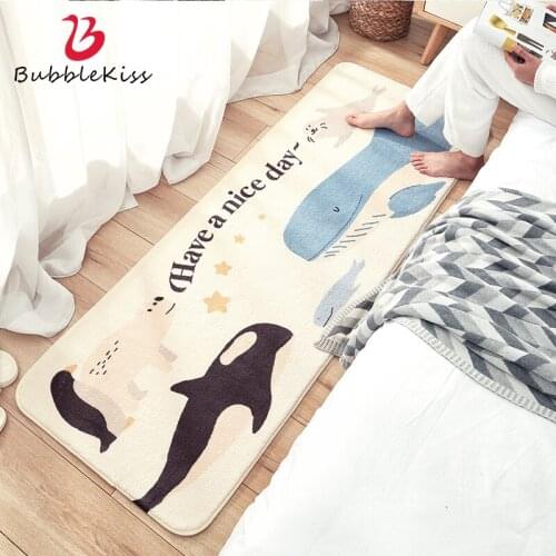 Bubble Kiss Cartoon Pattern Carpet For Living Room Coffee Table Non-slip Floor Mat For Bedside Bedroom Decor Long Area Carpet