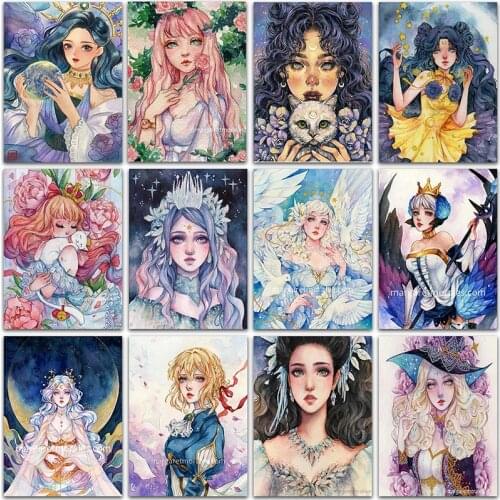 5D DIY Diamond Painting Kit Paint Cartoon Comics girl angel princess Full Square&Round embroidery mosaic Cross stitch home decor