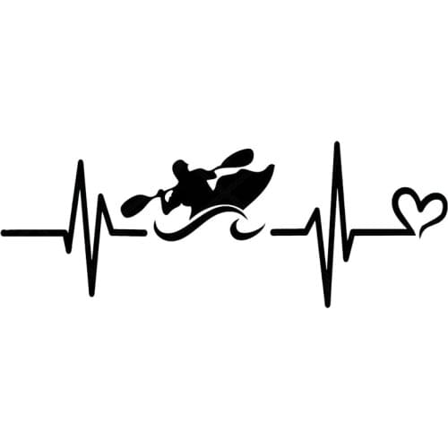 Heartbeat Liveline Love boating Window Glass Car Sticker Decal AL382