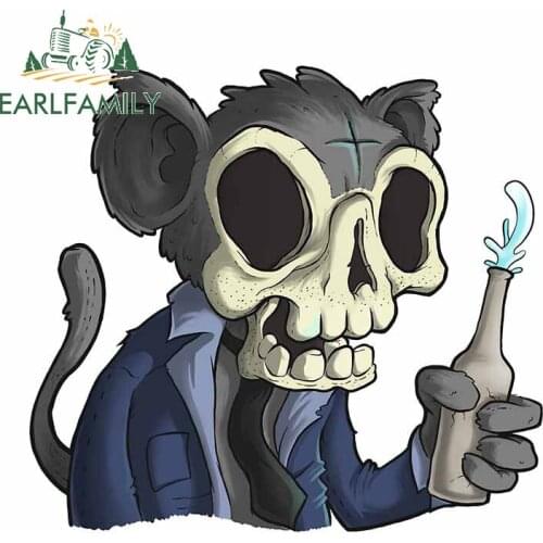EARLFAMILY 13cm x 12m Funny Car Stickers for Monkey Business Street Art Decals Laptop Car Widow Bumper Creative Decoration