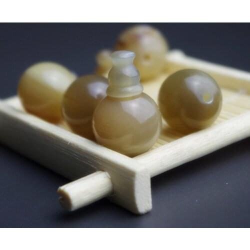 Natural Yak Horn Guru and Stupa Beads for Prayer Beads Rosary 10/12/14/16/18/20mm BRO005