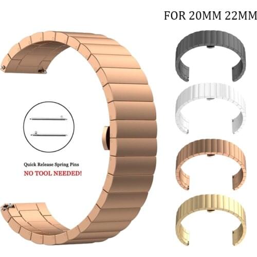 New Luxury Stainless steel Watchband for HONOR Magic 20mm 22mm Band Bracelet Wrist Strap for HUAWEI WATCH GT 2 46mm 42mm Bands