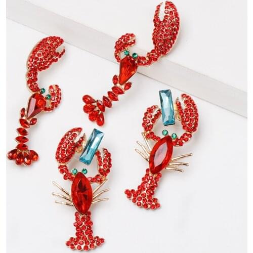 Wholesale JUJIA Lobster Earrings Vintage Drop Earrings For Women New Design Crystal Statement Jewelry Gift Dangle Earring