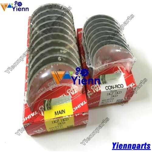 For TOYOTA 1KZ 1KD 2KD Crankshaft bearing and Connecting Rod bearing Land Cruiser 1KD 1KD-FTV diesel engine repair parts