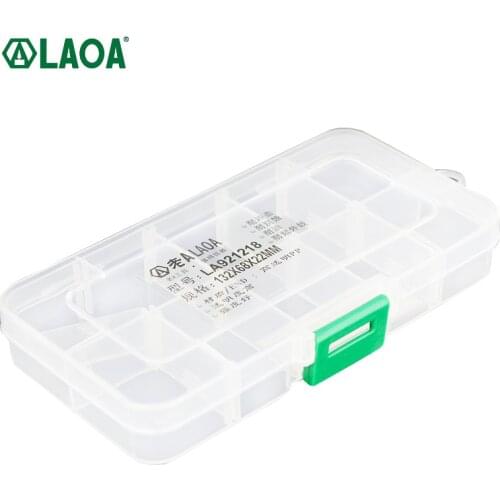 Adjustable Transparent 10 Grid Compartment Plastic Storage Box Jewelry Bead Screw Holder Case Display Organizer Container