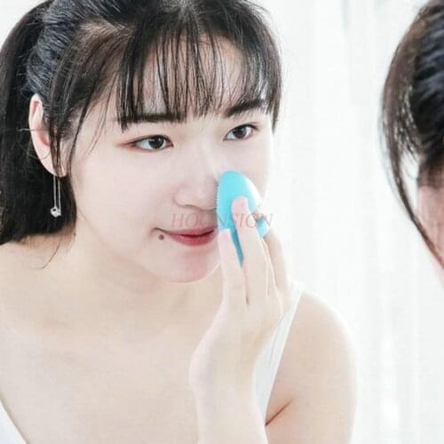 Manual Massage Silicone Wash Brush Pore Clean Face Exfoliating Cleansing Supplies Facial Cleaner For Female Women Girl Hot Sale